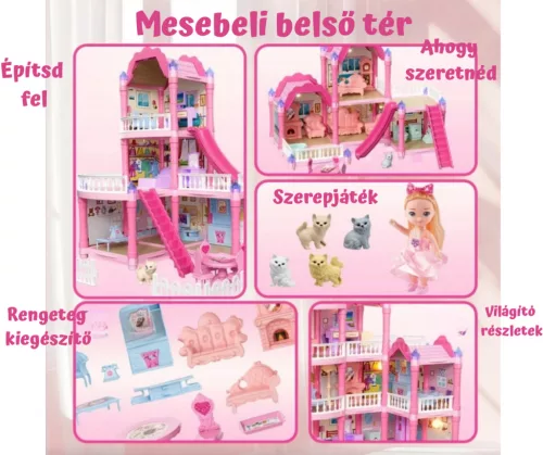 Baba villa kiegészítőkkel és világítással