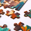 Alpesi állatok fa puzzle
