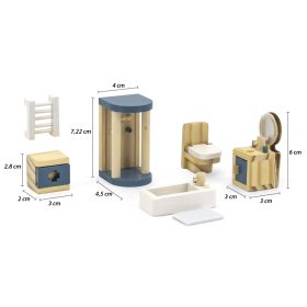 PolarB fa babaház fürdőszoba bútorszett