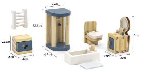 PolarB fa babaház fürdőszoba bútorszett