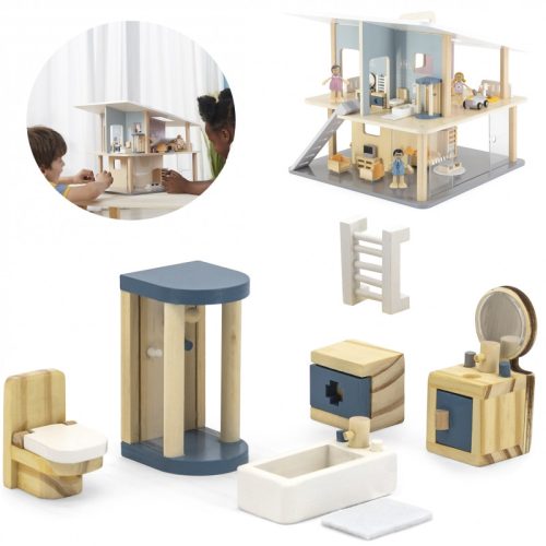 PolarB fa babaház fürdőszoba bútorszett