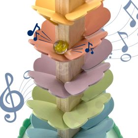 Fa zenélő golyópálya