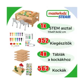MASTERKIDZ STEM oktatóasztal kreatív kiegészítőkkel