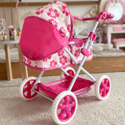 Összecsukható játék babakocsi