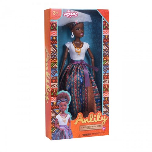 Lili baba díszes ruhában