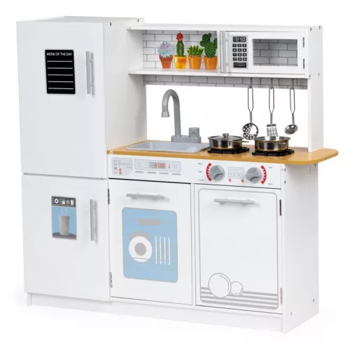 ECOTOYS fa játékkonyha kiegészítőkkel