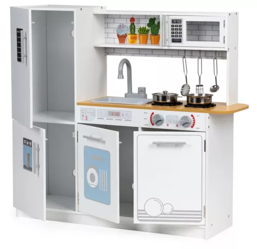 ECOTOYS fa játékkonyha kiegészítőkkel