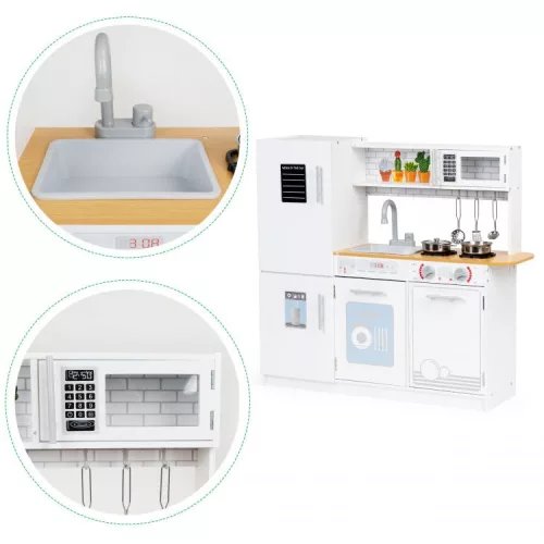 ECOTOYS fa játékkonyha kiegészítőkkel