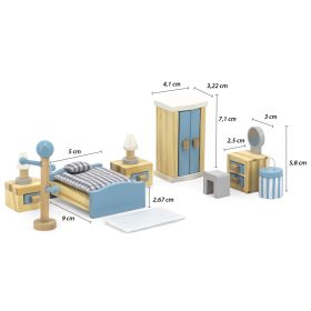 PolarB fa babaház hálószoba bútorszett