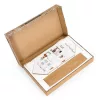 ECOTOYS Emma 3 szintes fa babaház, bútorokkal és kiegészítőkkel 