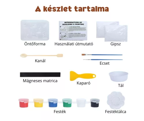 Dinoszaurusz Formázó és Festő készlet