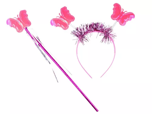 Világító tündér jelmez készlet - Pink