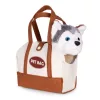 Plüss kutya táskában - husky