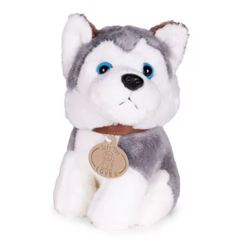 Plüss kutya táskában - husky