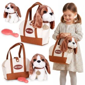 Plüss kutya táskában - beagle