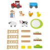Fa farm állatokkal és traktorral