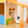 Fa farm állatokkal és traktorral