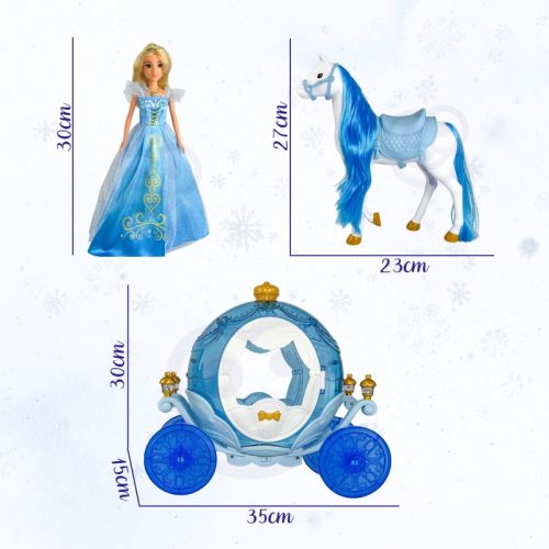 Lili baba hintóval - kék