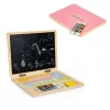 ECOTOYS fa rózsaszín mágneses laptop, telefonnal és kiegészítőkkel