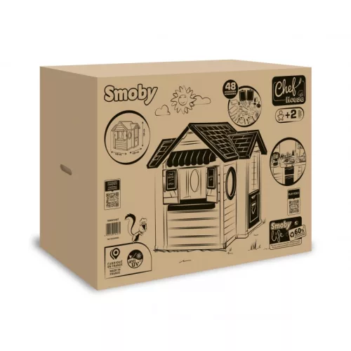 SMOBY étterem kerti házikó, kiegészítőkkel 