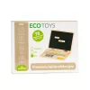 ECOTOYS fa kék mágneses laptop, telefonnal és kiegészítőkkel
