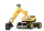 JCB kotrógép sisakkal