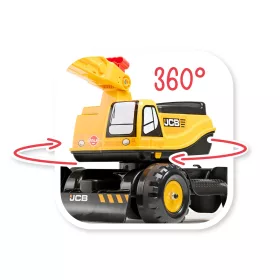 JCB kotrógép sisakkal