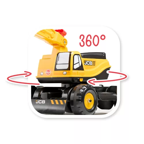 JCB kotrógép sisakkal