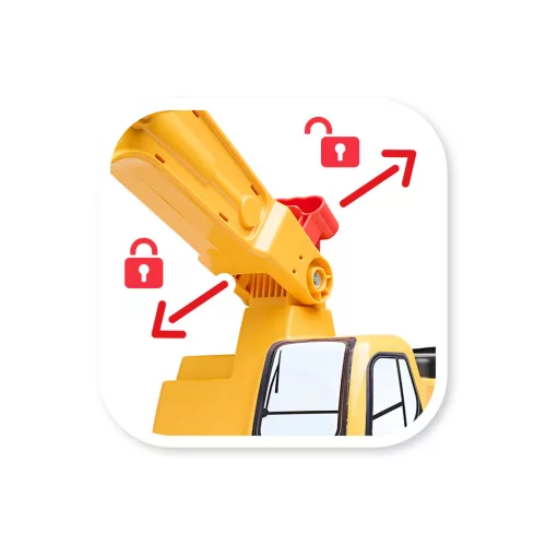 JCB kotrógép sisakkal