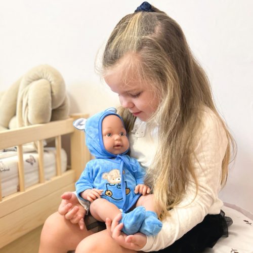 Baba macis bodyban - kék