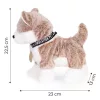 Interaktív husky pórázon - barna