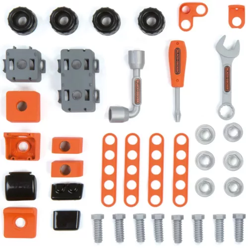 Smoby Black & Decker szerszámosláda, kiegészítőkkel