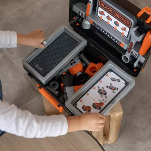 Smoby Black & Decker szerszámosláda, kiegészítőkkel